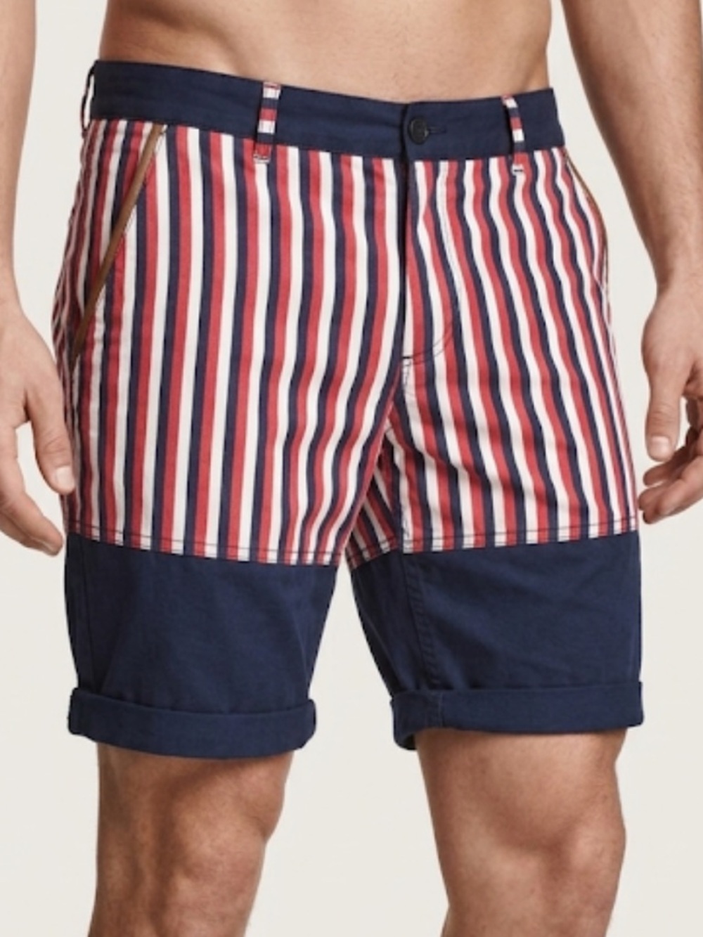 H & M Mens  "A Tribute to Marimekko" collection Striped Shorts
